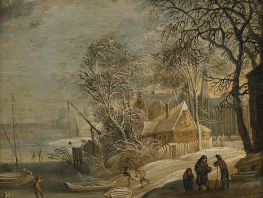 Jacques d'Arthois - Dutch Village in Winter